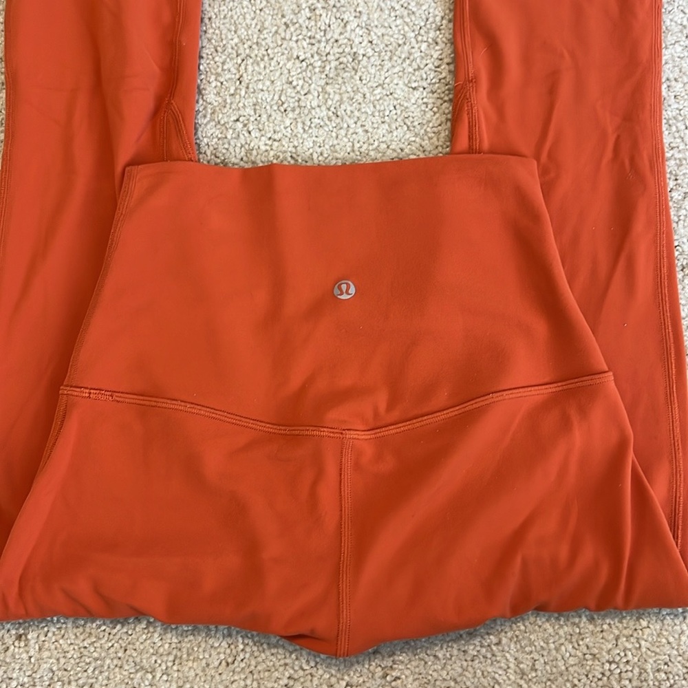 Lululemon Super High Rise Pant 28” in color Canyon Orange